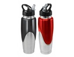 2x Finelife Stainless Steel Bottles, BPA Free, 800ml with Flip Straw - $12.95 DELIVERED