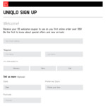 Sign up and Get $5 off First Online Order of $50+ @ UNIQLO