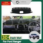 3D Black Dash Mat Dashboard Cover Mat for Ford Ranger PX2 PX3 2015+ Models $50 (Was $65) Delivered @ Orientalautodecoration