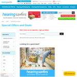 $5 off $50 Minimum Spend, Free Delivery @ Hearing Savers