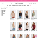 Women's Tops $10 Each + Delivery (Free over $100 Spend) @ Rockmans / Millers