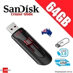 SanDisk Cruzer Glide USB 3.0 Flash Drive 64GB $9.95, SanDisk Ultra 64GB MicroSD $9.95 + Delivery @ Shopping Square