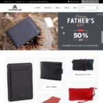 Up to 50% off Storewide Sale (e.g. Black/Grey Mens Soft Leather RFID Wallet for $19.50) & Free Shipping @ Leather Land