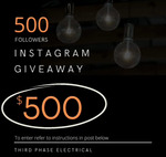 Win a $500 Visa Gift Card from Third Phase Electrical