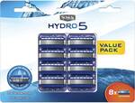 ½ Price Schick Hydro 5 Blades with Gel 8 Pack $17 (Was $34) @ Woolworths