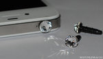 NEW Headphone Dust Cap made with Swarovski Crystal Elements Buy 1 Get 1 Free $20 + Free Ship  