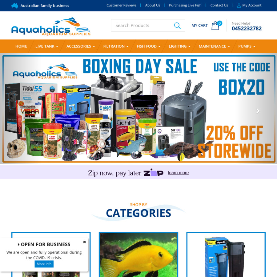 Aquaholics online clearance aquarium supplies