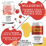Wildspirit Alcoholic 330ml Drinks 24x Cherry Cola + 24x Ginger Beer $149.95 (RRP $220) Delivered @ Dad & Dave's Brewing