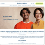 20% off for Students (ID Verification Required) @ Bailey Nelson Eyewear