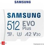 Samsung 512GB EVO Plus V30 A2 U3 MicroSD $89.96 + Delivery @ Shopping Square