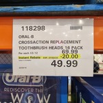[ACT] 16-Pack Genuine Oral-B Cross Action Brush Heads $49.99 ($3.12 Per Head) @ Costco, Canberra (Membership Required)