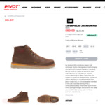 Caterpillar Jackson Mid Boots $50 + $10 Delivery ($0 with $100 Spend) @ Pivot