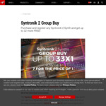 Syntronik 2 VST Plugins Group Buy US$49.99 (~A$70) - Buy 1 Plugin, Get up to 32 Plugins Free @ IK Multimedia