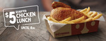 [VIC, NSW, ACT, QLD, SA, NT] $5 Quarter Chicken and Chips (until 4pm) @ Red Rooster