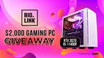 Win a RTX 3070 Gaming PC Worth $2000 from Bio.link and Vast.gg
