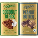 Whittaker's Chocolate Blocks 200-250g $4 @ Coles