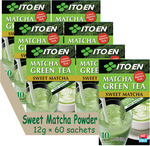 50% off: Matcha Green Tea/Sweet Matcha Powder 6×10 Packets (12g Each), $24.00 + $8.25 Delivery ($0 with $60 Spend) @ Ito En