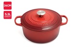 Le Creuset Signature Cast Iron Round Casserole 26cm / 5.3l (Cherry Red) $349 + Delivery ($0 with Kogan First) @ Kogan
