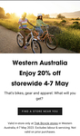 [WA] 20% off All Bikes, Accessories and Apparel - in-Store Only @ Trek Bikes