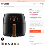 Philips Premium XXL Airfryer Black HD9861/99 $471.75 ($371.75 after Philips Mother's Day Cashback) Delivered @ MYER / Amazon AU