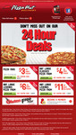 Pizza Hut - Pizza Mias $3.95, Classic $4.95, Legend $6.95 Pick Up. 24 Hours Only!