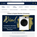 Win a Fisher and Paykel 8.5kg Front Load Washer Worth $1,049 from Designer Appliances