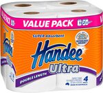 Handee Ultra Double Length Kitchen Towel 4 Pack (Min 2 Purchase) $8 + Delivery ($0 with Prime/ $39 Spend) @ Amazon AU