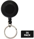 J Burrows Mini Retract Key Reels 25 Pack Black $5 (Was $62) + Delivery ($0 in-Store/ C&C/ $55 Metro Order) @ Officeworks