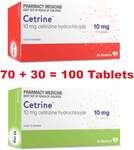 100x Cetirizine 10mg (Allergy Relief Medication) Cetrine by Dr Reddys $9.99 Delivered @ Pharmacy Savings