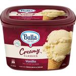 Bulla Creamy Classics Ice Cream Varieties 2 Litre $5.00 (Was $10.00) @ Woolworths