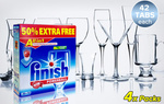 4x 42 Pieces All-in-One Finish Powerball Dishwasher Tablets $53.98 +Shipping = 38c Each
