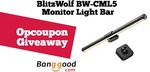 Win a BlitzWolf BW-CML5 Monitor Light Bar from Opcoupon | Week 200