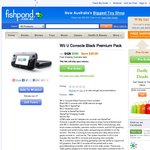 Wii U Console Black Premium Pack $399 (Free Shipping) from Fishpond.com.au