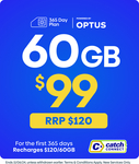 Catch Connect 365-Day Mobile Plan - 60GB $99 (Save $21) Delivered @ Catch