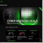 Razer Cyber Weekend Sale. Free Shipping on Orders over $50, FREE Razer Swag Bundle Orders over $90