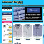 3x Men’s 100% Cotton Business Shirts for $75. Free Shipping & Returns