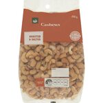 Woolworths Roasted Cashews 750g (Salted or Unsalted) $10 @ Woolworths