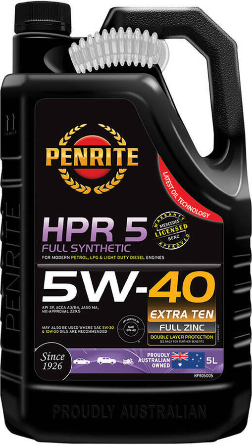 penrite-hpr-5-engine-oil-5w-40-5-litre-42-99-club-price-delivery