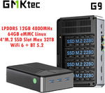 GMKtec Nucbox G9 4 Bay M.2 NVMe SSD NAS (Intel N150, 12GB/64GB, 2x 2.5G) US$173.20 (~A$277.65) Shipped @ ALIEXP Store AliExpress