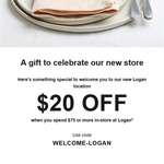 [QLD] $20 off Minimum $75 Spend in-Store @ Kitchen Warehouse, Logan