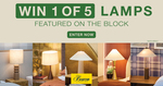 Win 1 of 5 Lamps Featured on The Block from The Block Shop + Beacon Lighting
