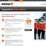 Jetstar Club Membership - $39 join and Free $30 Coupon