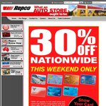 30% off Nationwide for Auto Club Members @ Repco (This Saturday & Sunday Only)