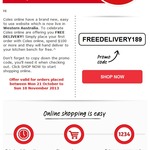 Coles Online - Free Delivery for Your First Order over $100 (WA + QLD)