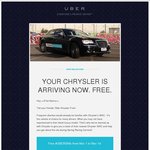 Free Uber Rides in Melbourne in their Chrysler 300C [November 1-10] + $20 off 1st uberBLACK Ride