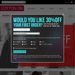 30% OFF SITE @COTTON ON, Free Delivery over $50, ENDS MIDNIGHT 01/12/13