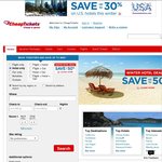 25% off Hotels on CheapTickets.com