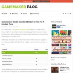 GameMaker Studio Standard Edition Free (Usually $49.99) Mac or Windows Available