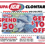 $10 Voucher ($50 Min Spend) This Weekend at Clontarf IGA (QLD)