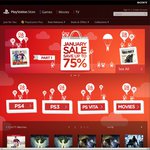 PlayStation Store January Games Sale up to 75% OFF